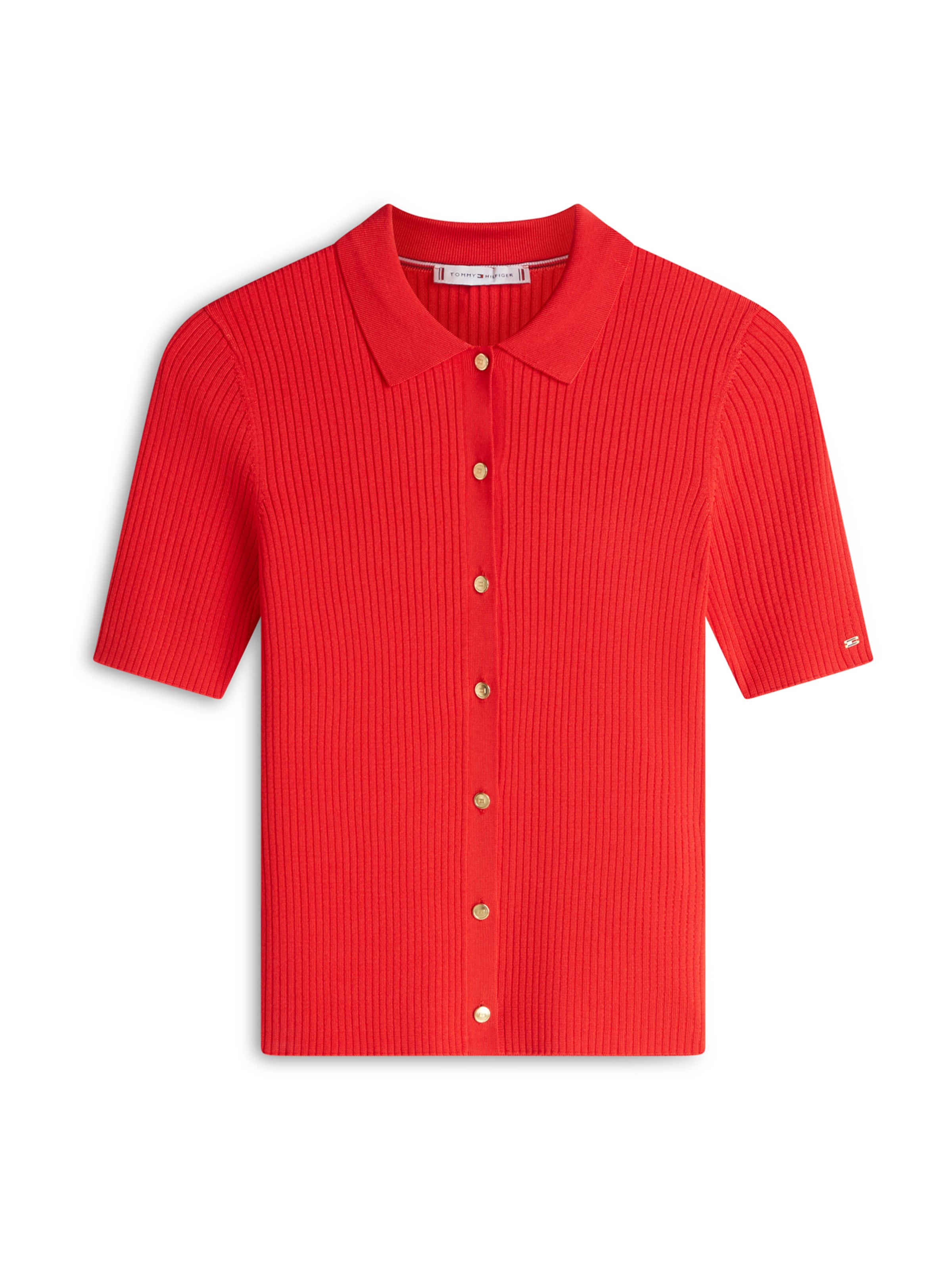 TOMMY HILFIGER Knit cardigan in Orange: front