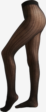 CALZEDONIA Feinstrumpfhose 'CHEVRON' in Schwarz: Vorderseite