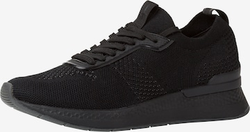 Sneaker low de la TAMARIS pe negru: față