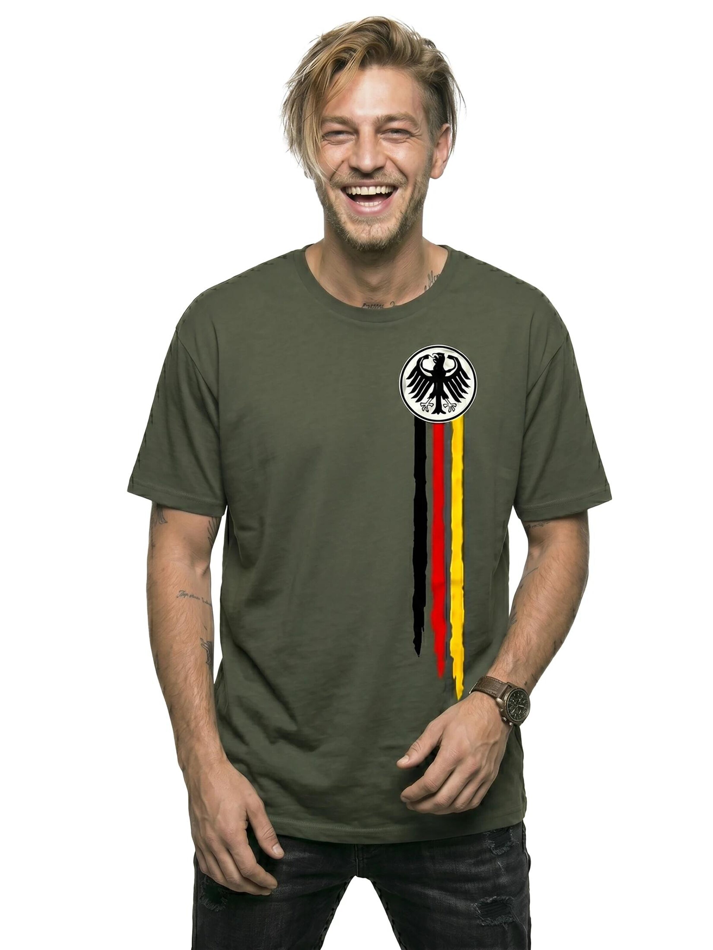 MAKAYA Shirt 'Bundesadler' in Green