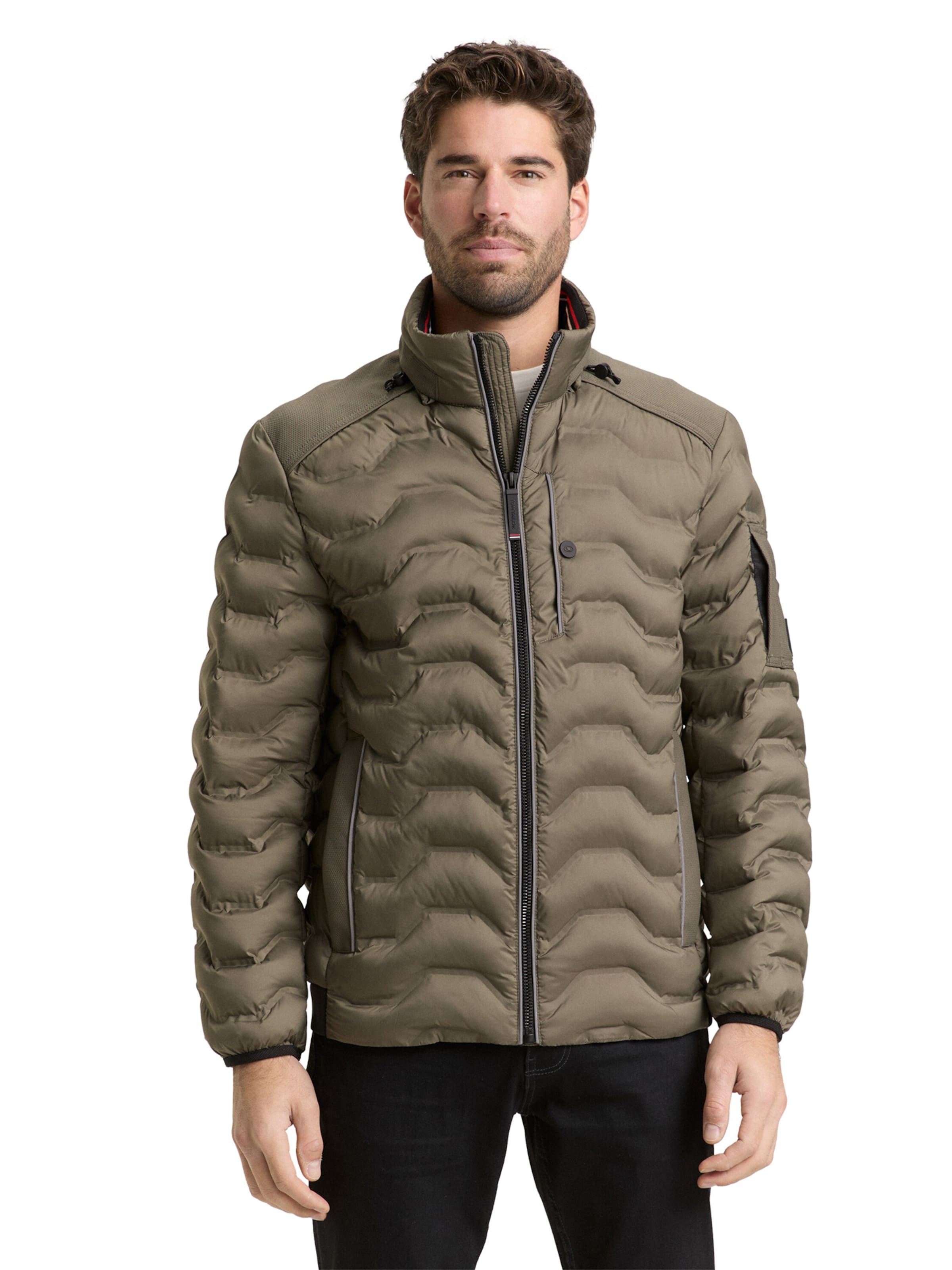 Veste mi-saison TOM TAILOR en vert : devant