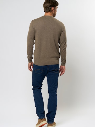 Pull-over ' Julian ' VINSON en marron