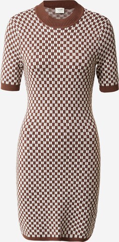 Abercrombie & Fitch Knit dress in Brown: front