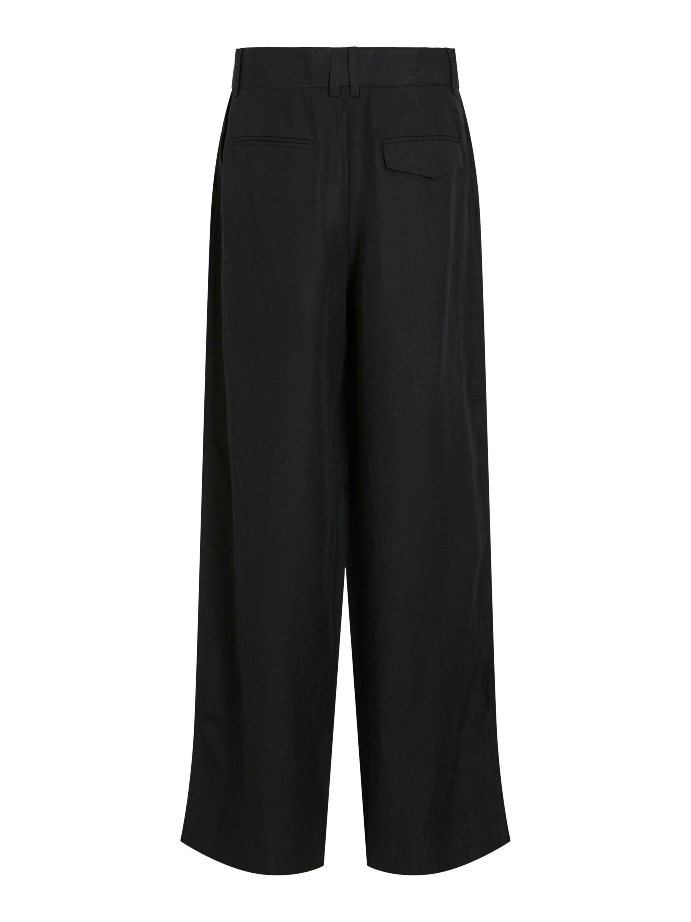VILA Loose fit Trousers '14098489' in Black