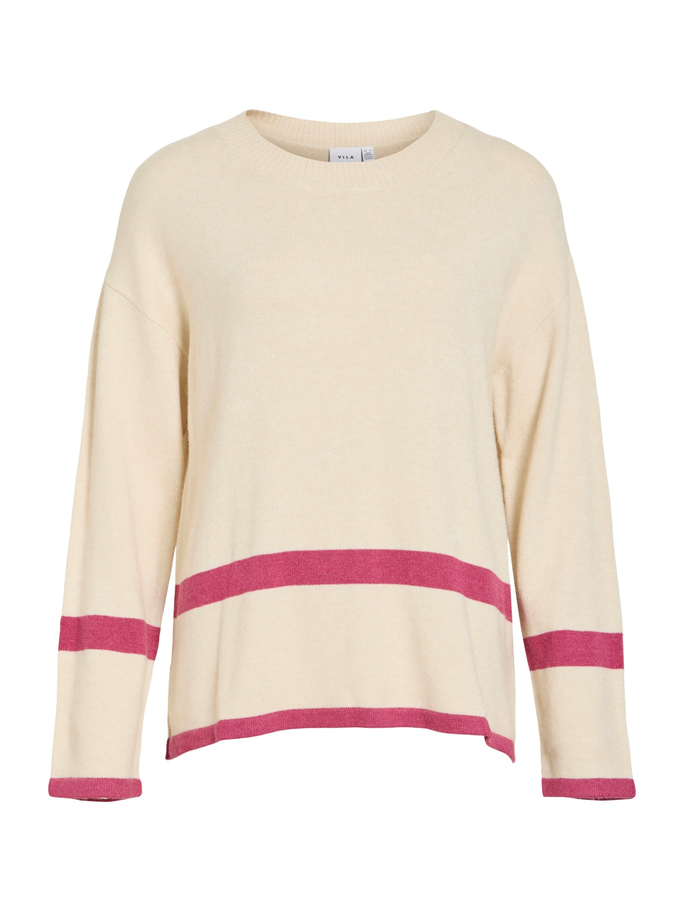 VILA Πουλόβερ 'VIRIL ' σε λευκό: μπροστά