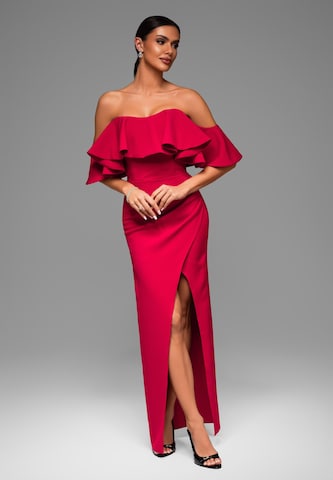 Ombre Evening dress in Red: front