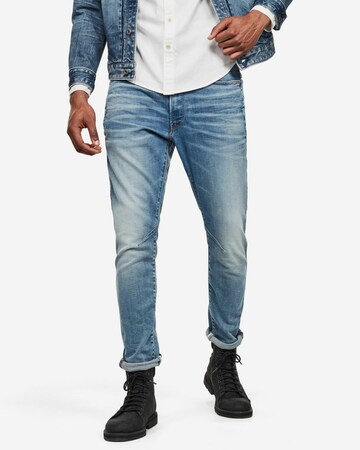G-Star RAW Slimfit Jeans in Blauw: voorkant