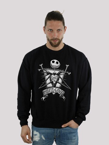 F4NT4STIC Sweatshirt 'Disney The Nightmare Before Christmas Misfit Love' in Schwarz: Vorderseite