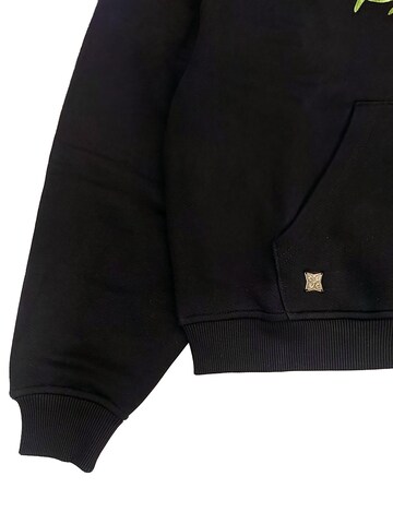 Pequs Sweatshirt 'Olive Colin Relic' in Black