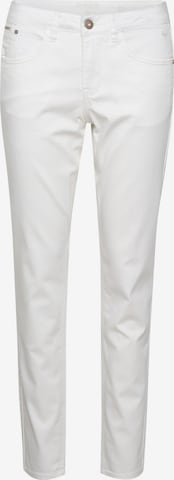 Cream Slimfit Jeans 'Lotte' in Wit: voorkant