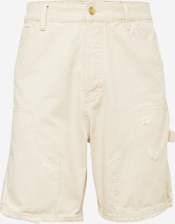 Jean 'ITONY PAINTER' JACK & JONES en blanc : devant