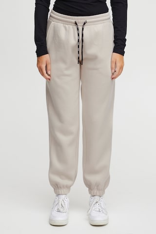 Oxmo Regular Broek 'Sandie' in Beige: voorkant