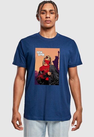 T-Shirt 'Grand New York' Merchcode en bleu : devant