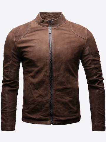 Crone Between-Season Jacket 'IVAR' in Brown: front