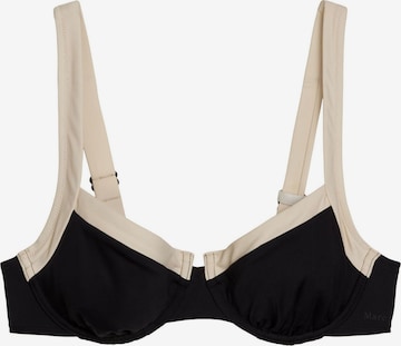 Marc O'Polo T-Shirt Bügel-Bikini-Top ' Contrast Binding ' in Beige: Vorderseite