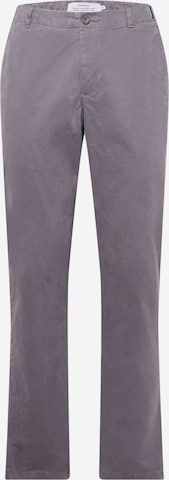 DEDICATED.regular Chino hlače - siva boja: prednji dio