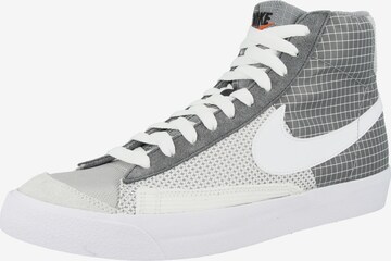 Baskets hautes 'Blazer' Nike Sportswear en gris : devant