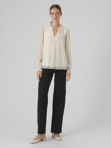 VERO MODA Bluse 'VANESSA' in Beige