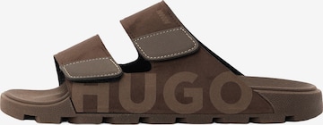 HUGO - Sapato aberto 'Evander' em castanho: frente