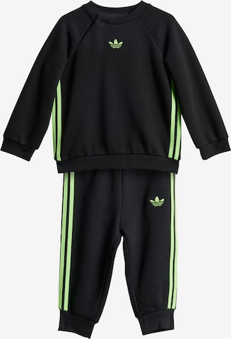 ADIDAS ORIGINALS - Ropa para correr 'Crew Set' en negro: frente
