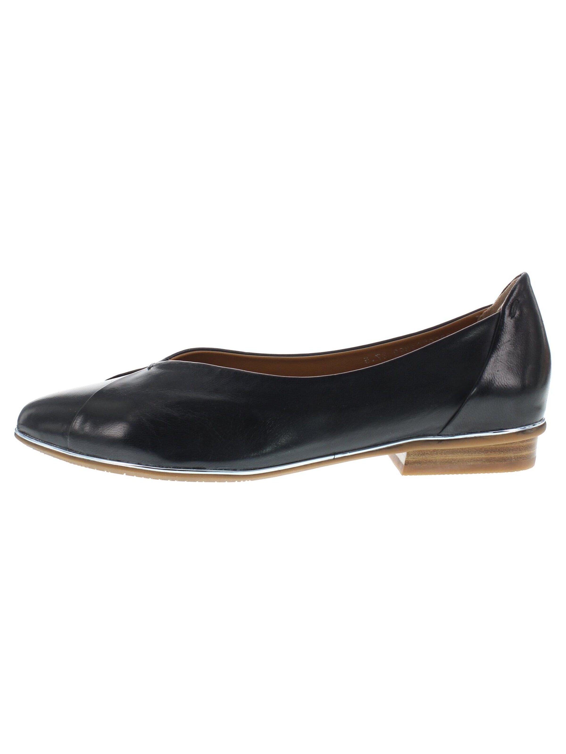 Everybody Ballet Flats 'BETA - Ballerina mit V-Ausschnitt' in Blue: front