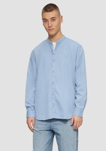 Coupe regular Chemise QS en bleu : devant