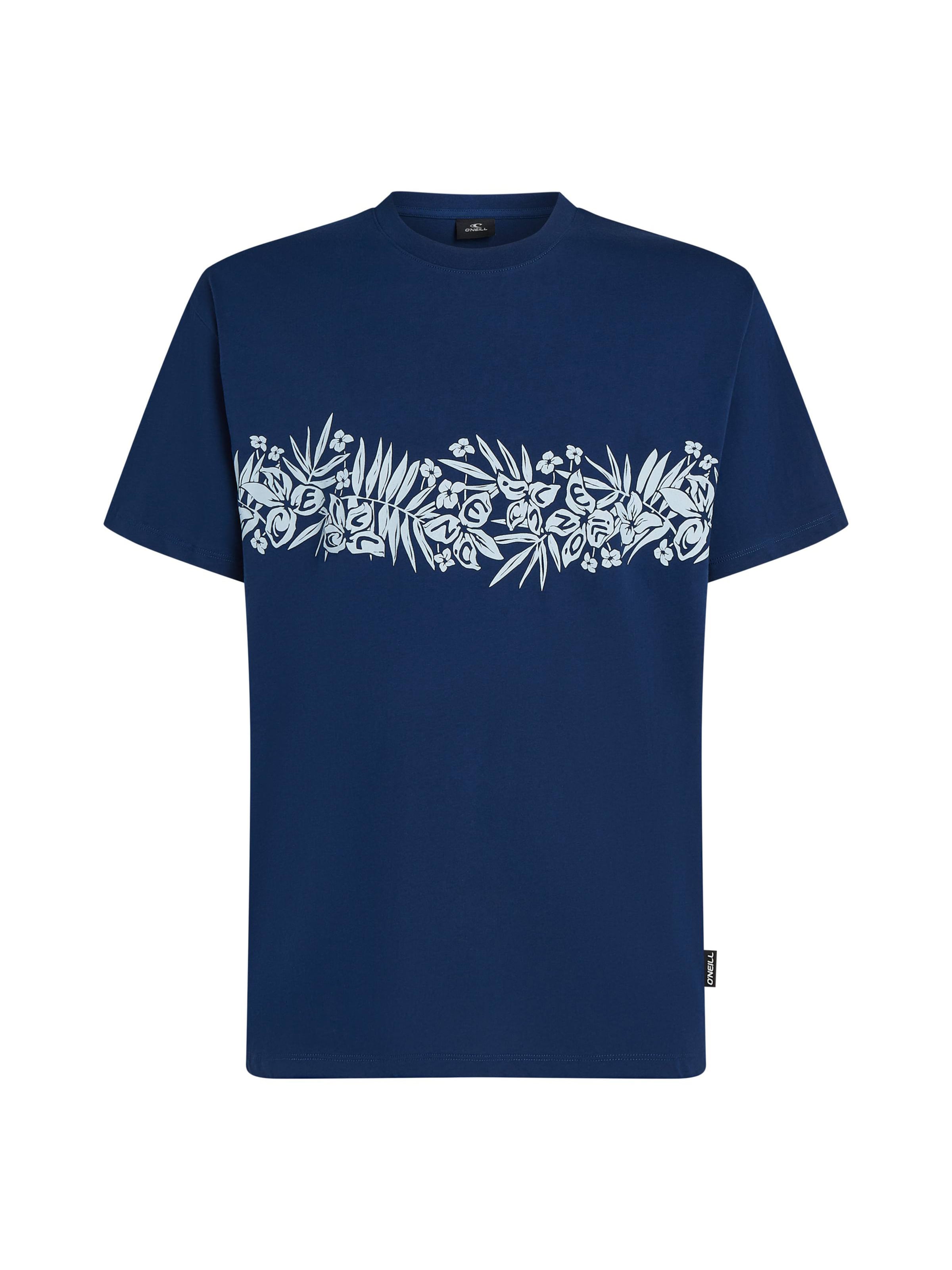 O'NEILL Shirt 'Uni Flower' in Blauw: voorkant