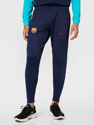 NIKE Tapered Sportbroek in Blauw: voorkant