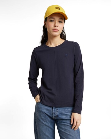 G-STAR Shirt in Blauw: voorkant