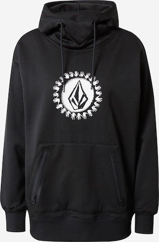 Volcom Athletic Sweatshirt 'SPRING SHRED' in Black: front