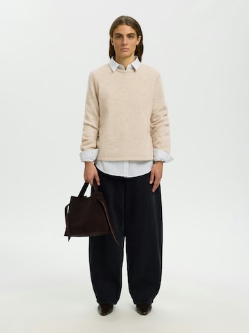 Pullover 'SLWLULU' di SELECTED in beige