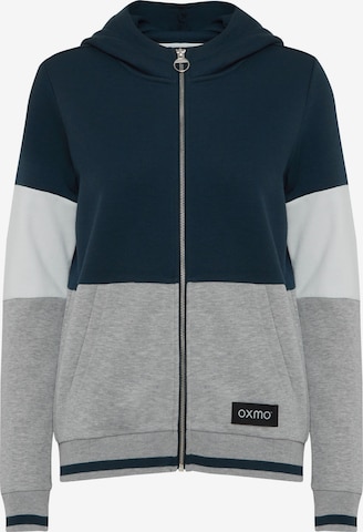 Oxmo Zip-Up Hoodie 'Anna' in Grey: front