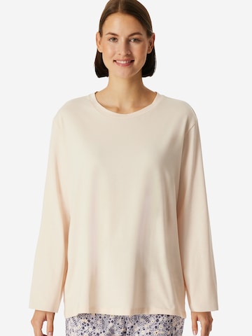Chemise de nuit 'Mix & Relax' SCHIESSER en beige : devant