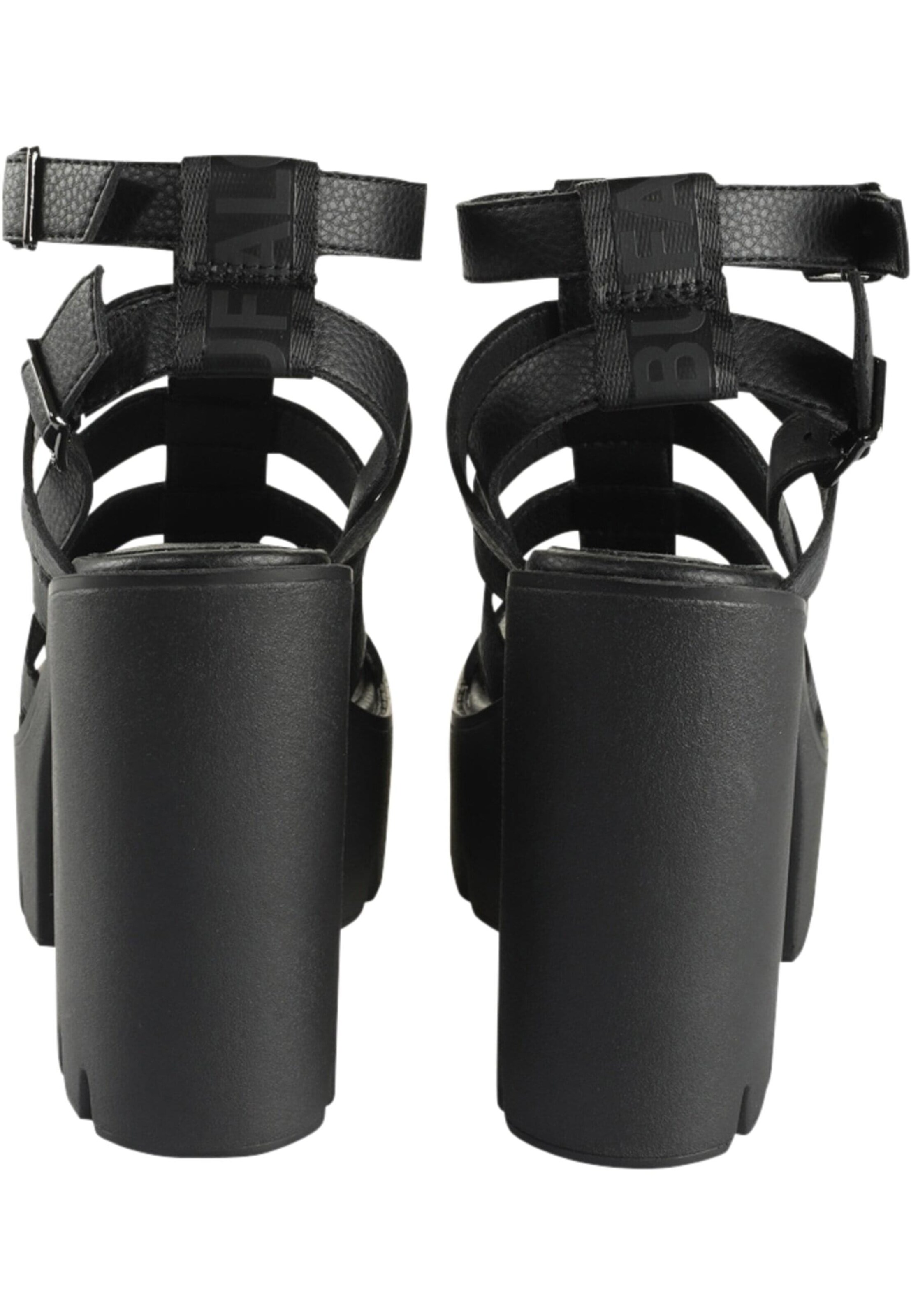 Sandale cu baretă 'Jalila' de la BUFFALO pe negru