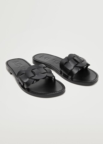 MANGO Mules 'River' in Black