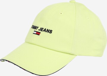 Tommy Jeans Cap in Yellow: front