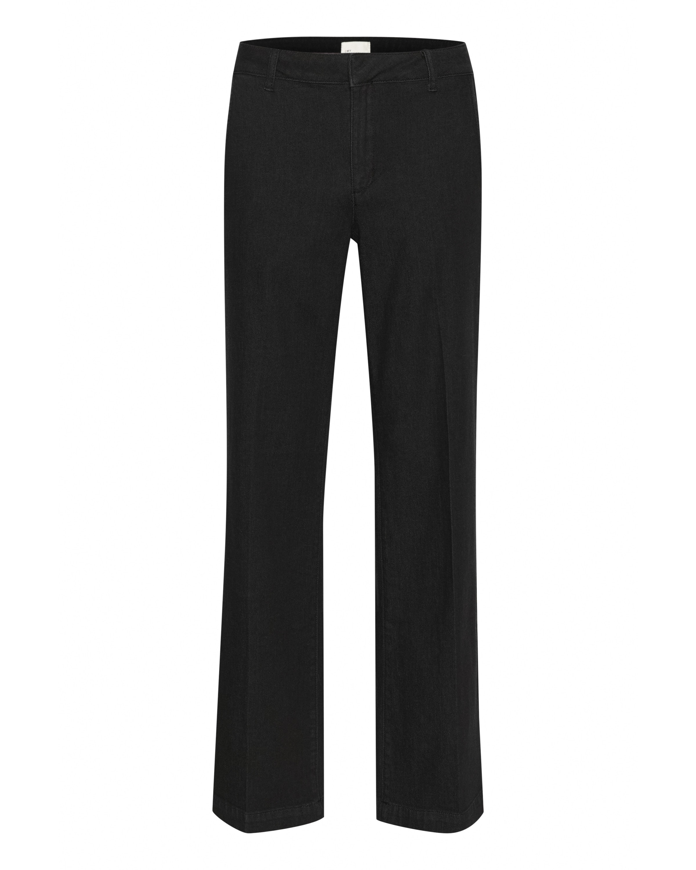 My Essential Wardrobe Wide Leg Jeans in Schwarz: Vorderseite