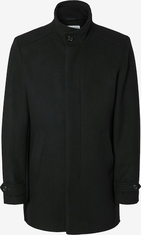 SELECTED - Abrigo de entretiempo 'SLHNew Reuben' en negro: frente