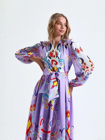MSN Collection Maxi Kleid in Lila