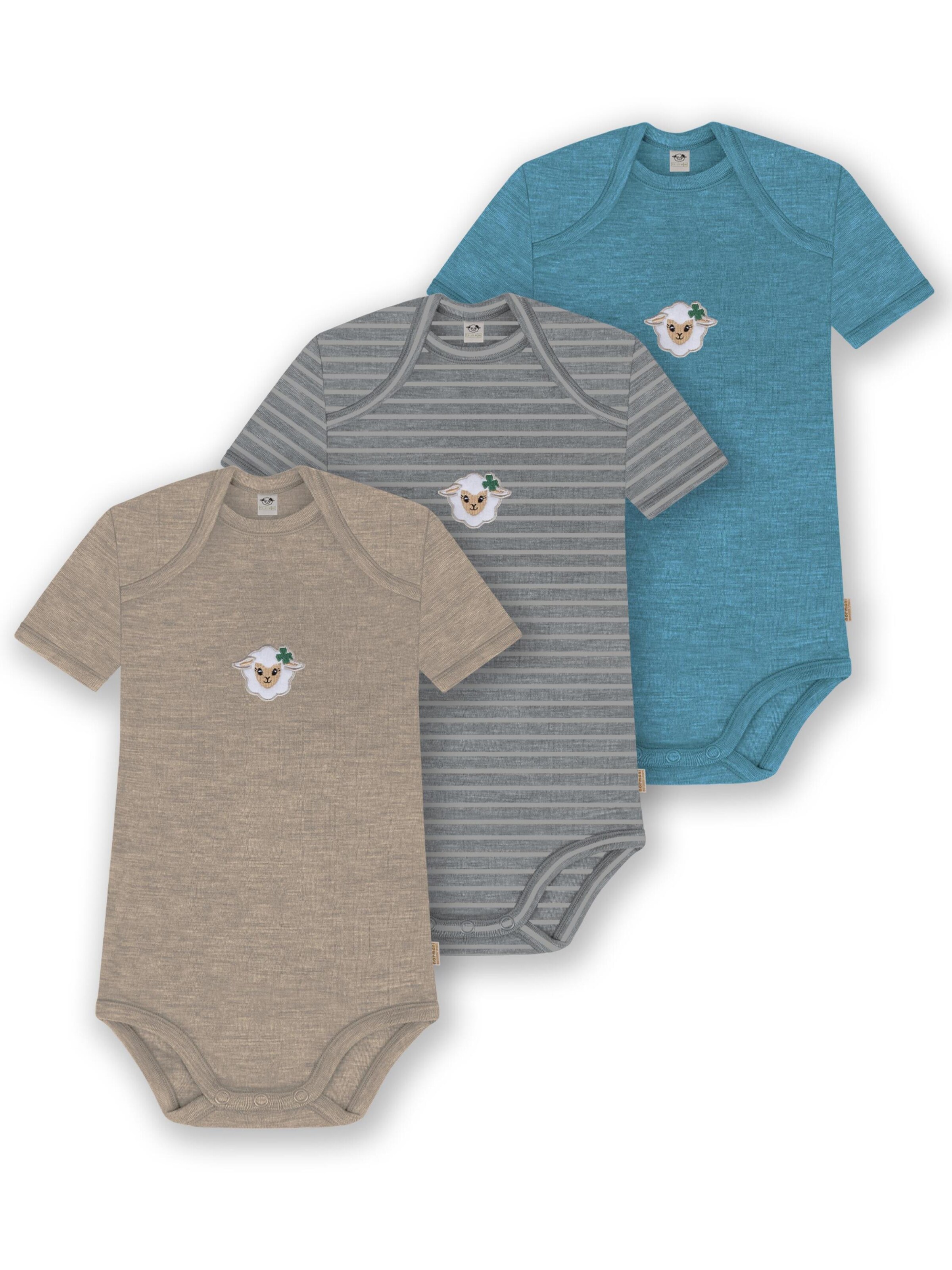 Barboteuse / body 'Tauranga' normani en beige : devant