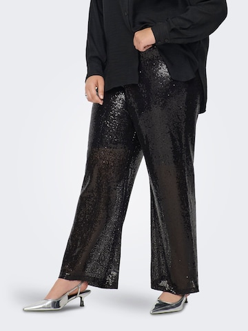 Wide leg Pantaloni 'CARBecca' di ONLY Carmakoma in nero: frontale