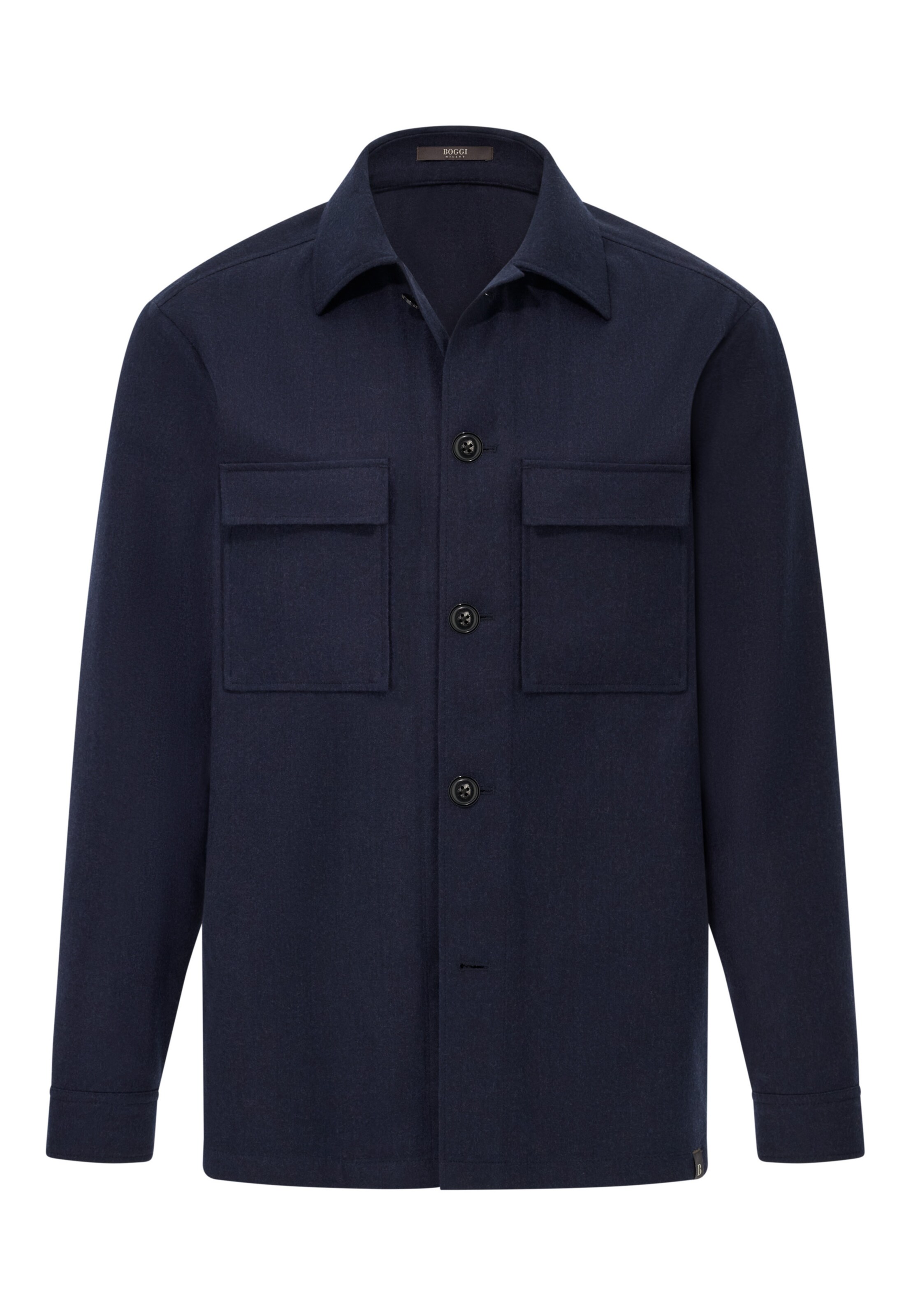 Boggi Milano Between-season jacket 'Flannel' in Blue: front