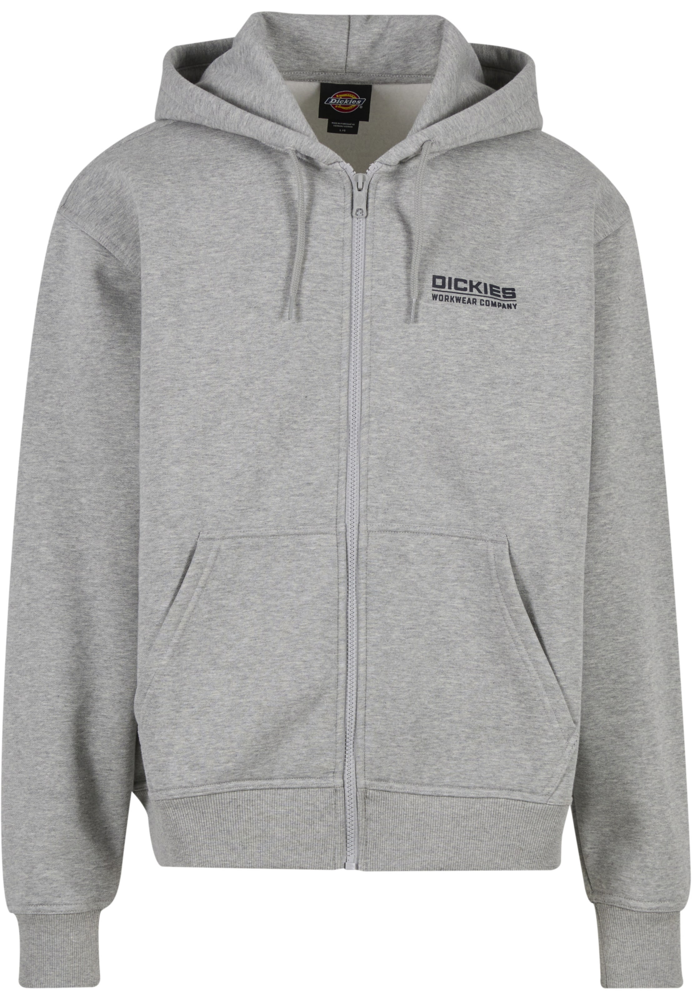 DICKIES Sweatjacke 'Bolivar' in Grau: Vorderseite