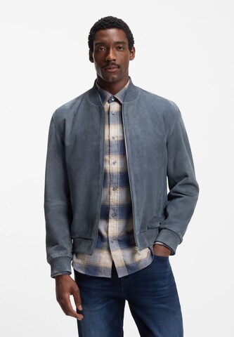 BOSS Between-Season Jacket 'H-Muller' in Blue: front