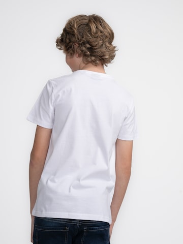 T-Shirt 'Anchorage' Petrol Industries en blanc