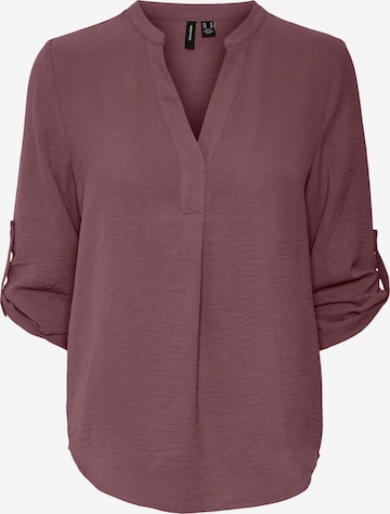 Vero Moda Curve Bluse in Braun: predná strana