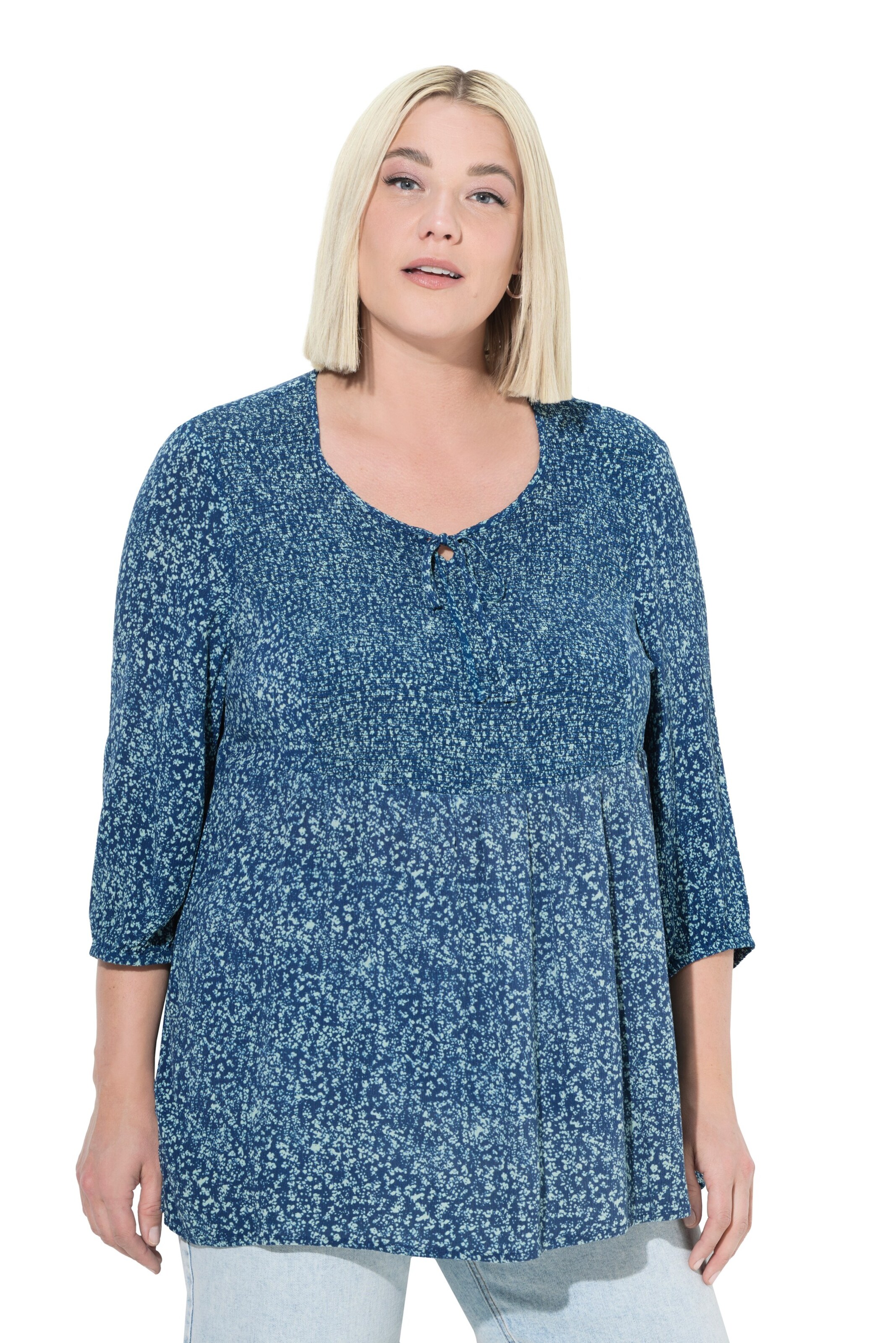 Ulla Popken Blouse in Blue: front