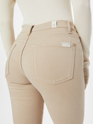 Skinny Pantalon 7 for all mankind en beige