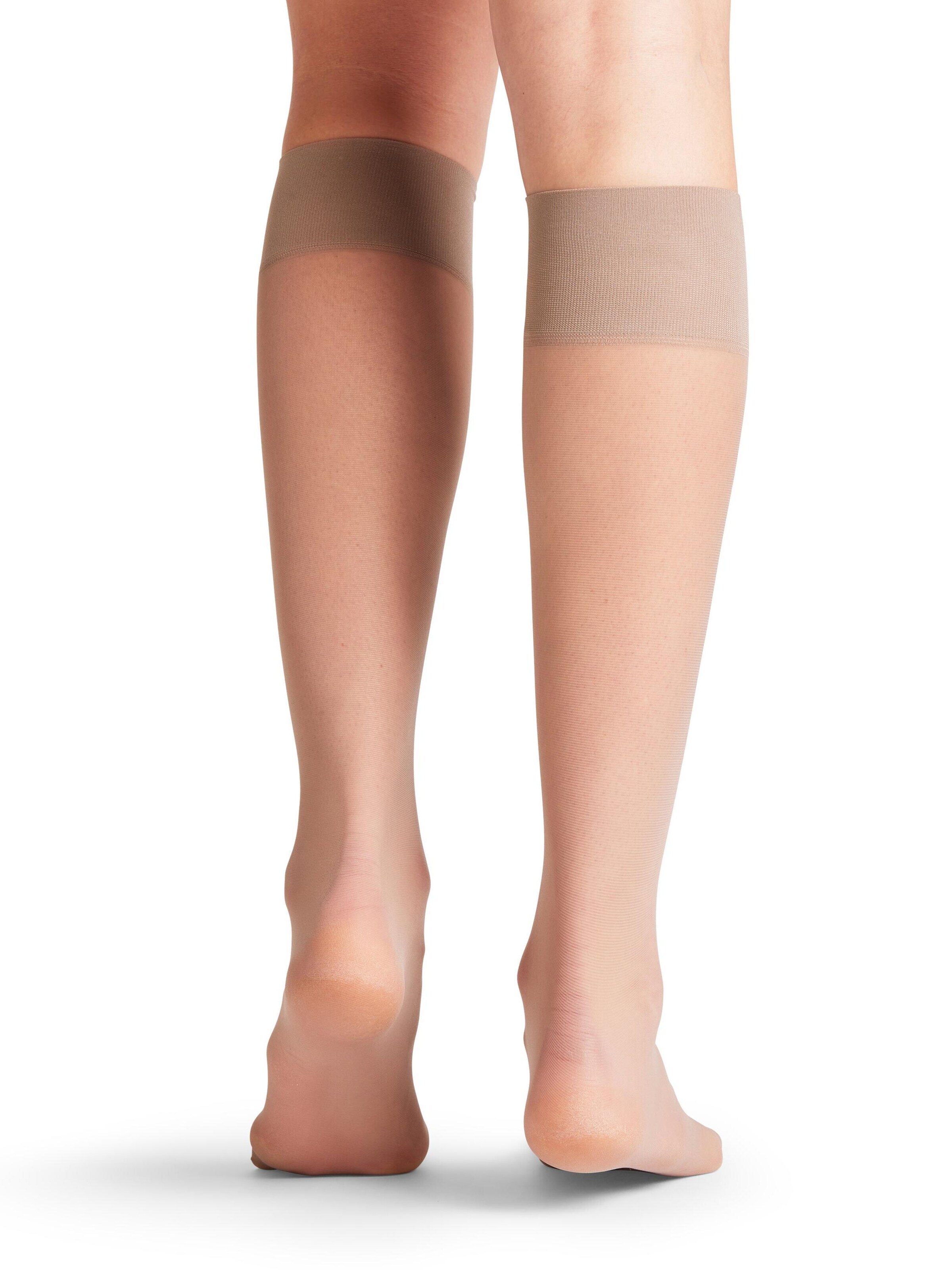 FALKE Knee High Socks 'Pure Matt' in Grey