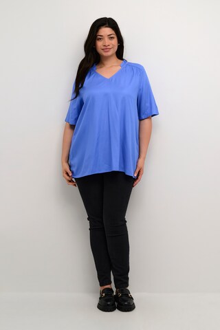 KAFFE CURVE Blouse 'Tine' in Blue